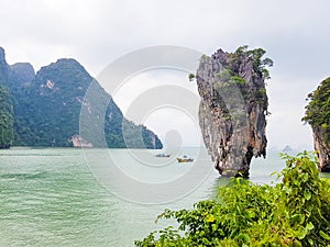 Tapu Island, one of the most famous island in Phang Nga