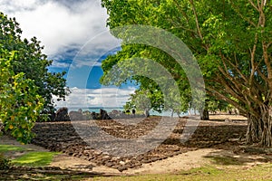 Taputapuatea Marae of Raiatea French polynesia Unesco archeological site