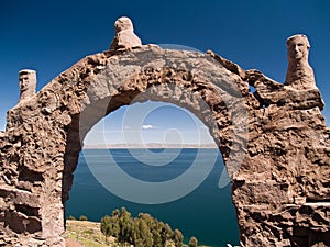 Taquile Island on Lake Titicaca photo