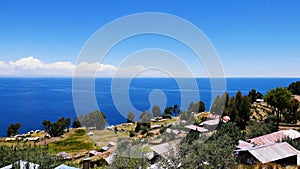 Taquile Island, lake Titicaca - Peru photo