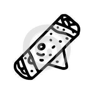 taquitos line vector doodle simple icon design