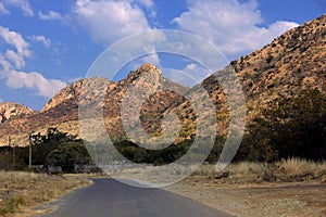 Tar Road Large Mountains