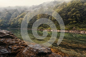 Tara river landscape in Bosnia