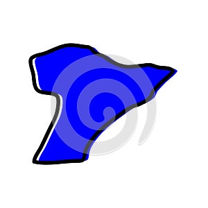 Tarabulus region of Libya vector map Illustration