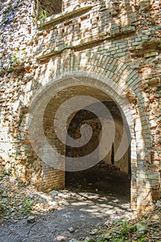 Tarakaniv fort. Fort cockroaches. Fort outpost Dubno. Ghost town. attracts photographers and travelers. Ruins of an old