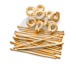 Tarallini bread and grissini sticks