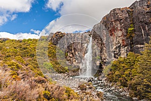 Taranaki Falls in The New Zealand