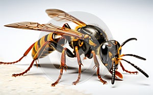 Tarantula Hawk Wasp Isolated on Clear Background -Generative Ai