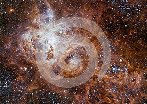 The Tarantula Nebula in the Large Magellanic Cloud. photo