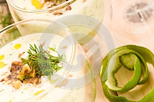 Tarator - traditional bulgarian cold summer soup