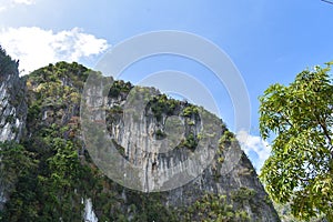 Taraw Cliff in the Philippines as seen from the ground