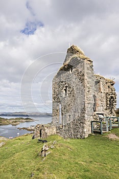 Tarbert Castle in Argyll, Scotland.