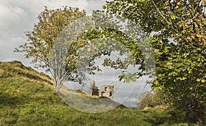 Tarbert Castle in Argyll, Scotland.
