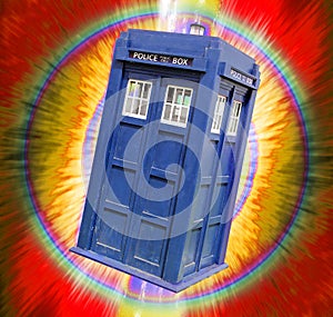 Tardis in fireball vortex