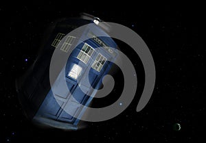 Tardis Police Box Hurtling Through Space photo