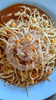Tarempa fried noodles are delicious and tasty
