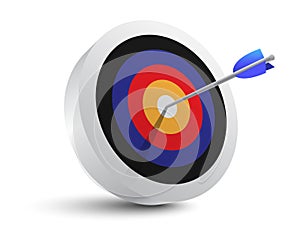 Target aim and arrow icon