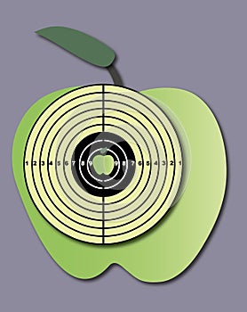 Target in the apple