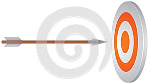 Target and arrow photo