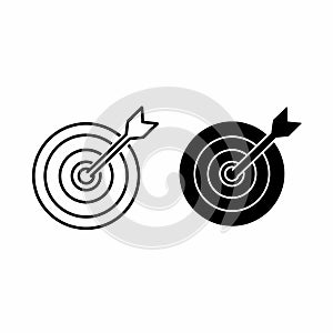 Target and Arrow Icon Set