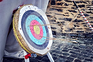 Target with arrows