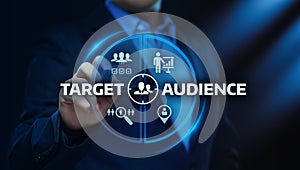 Target Audience Marketing Internet Business Technology Concept