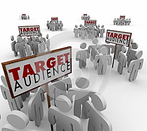 Target Audience Signs Customers Demo Groups Prospects photo