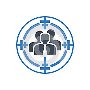 Target Audience Vector Glyph Icon