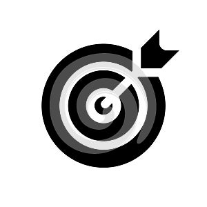 Target black glyph ui icon