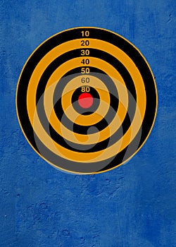 Target on blue