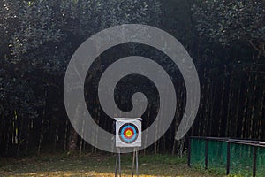 Target Board with forest background