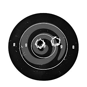 Target with Bullet Holes