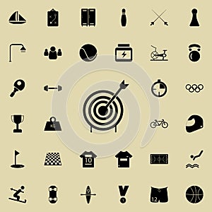 Target bullseye arrow icon. Sport icons universal set for web and mobile