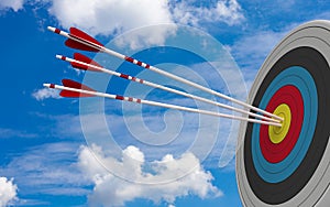 Target Bullseye Blue Sky