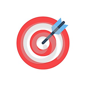 Target, bullseye icon, business objective
