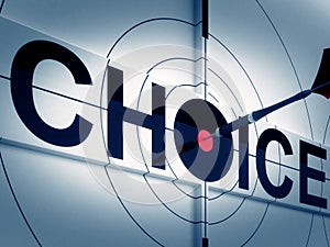 Target Choice Shows Two-way Path Decision