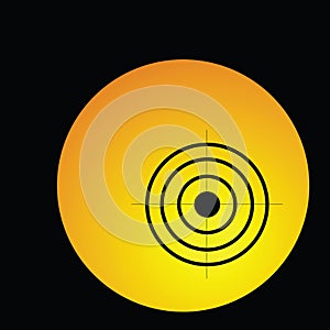 Target in circle illustration