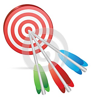 Target color arrows