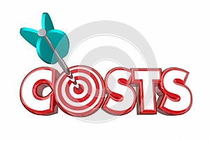Target Costs Arrow Bullseye Reduce Spending