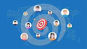 Target customer market strategy illustration