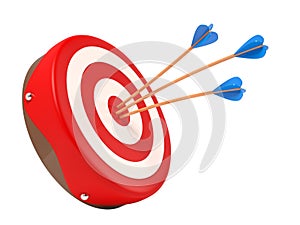 Target 3d illustration