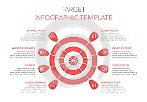 Target with Eight Arrows