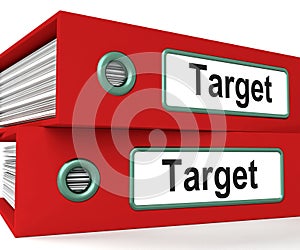 Target Folders Show Business Goals And Objectives