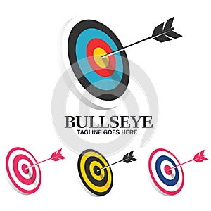 Target Game Solution Business Archery Logo Design