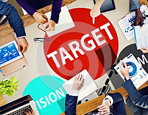 Target Goal Aspiration Aim Vision Vision Concept photo