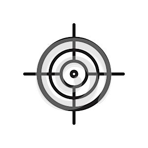 Target Goal icon symbol Flat vector illustration for graphic and web design