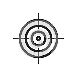 Target Goal icon symbol Flat vector illustration for graphic and web design