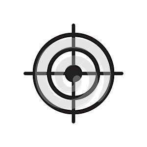 Target Goal icon symbol Flat vector illustration for graphic and web design