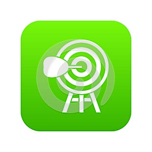 Target icon digital green