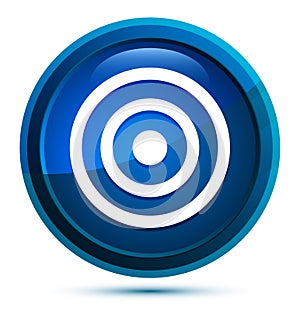 Target icon elegant blue round button illustration